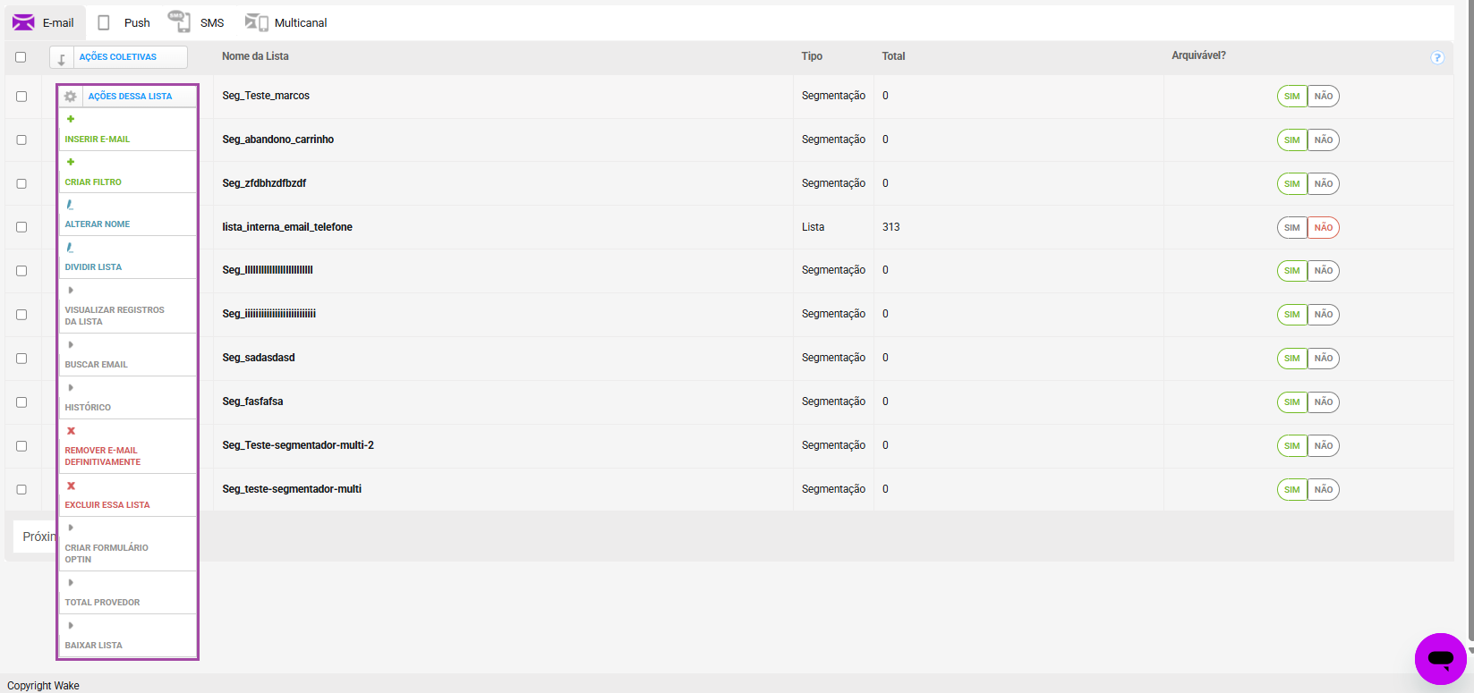 ações disponíveis lista de email exp.png