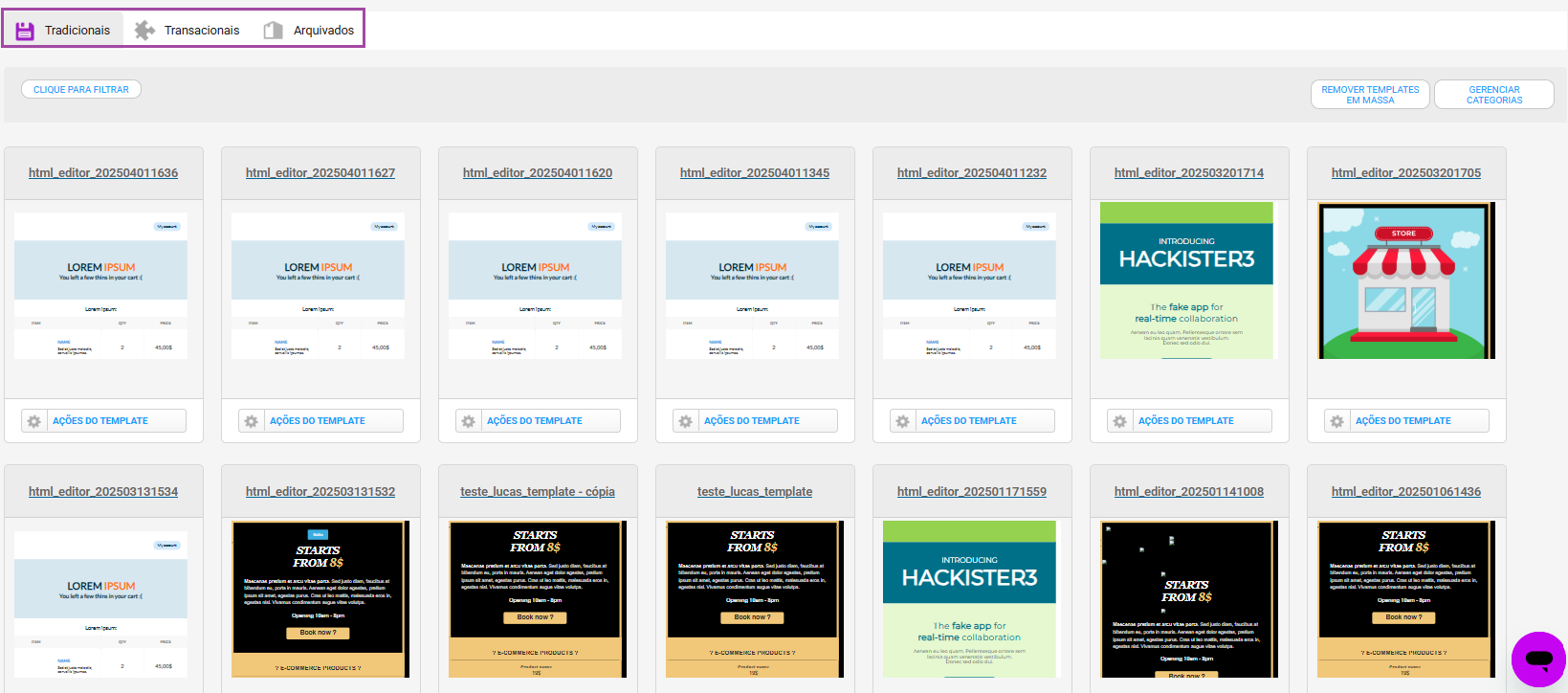 filtrar templates.png
